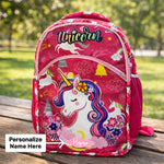Personalized Unicorn School Backpack for Girls – Custom Name Kids Bag | Love Craft Gifts