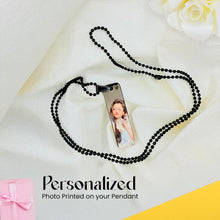 Custom Metal Photo Pendant with Detachable Chain – Full Color Personalized Necklace