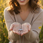 Heart Wings Crystal Pendant Necklace – Premium Silver Chain | Love Craft Gifts