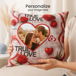 True Love Personalized Photo Cushion (10x10) | Love Craft Gifts