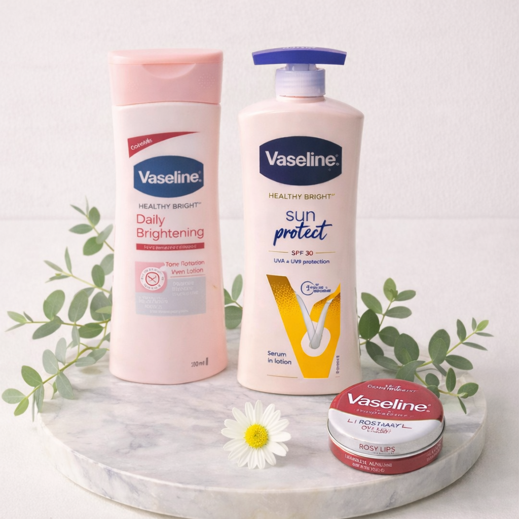 Vaseline Sun Bright Day Care Combo – SPF Protection & Glow | Love Craft Gifts