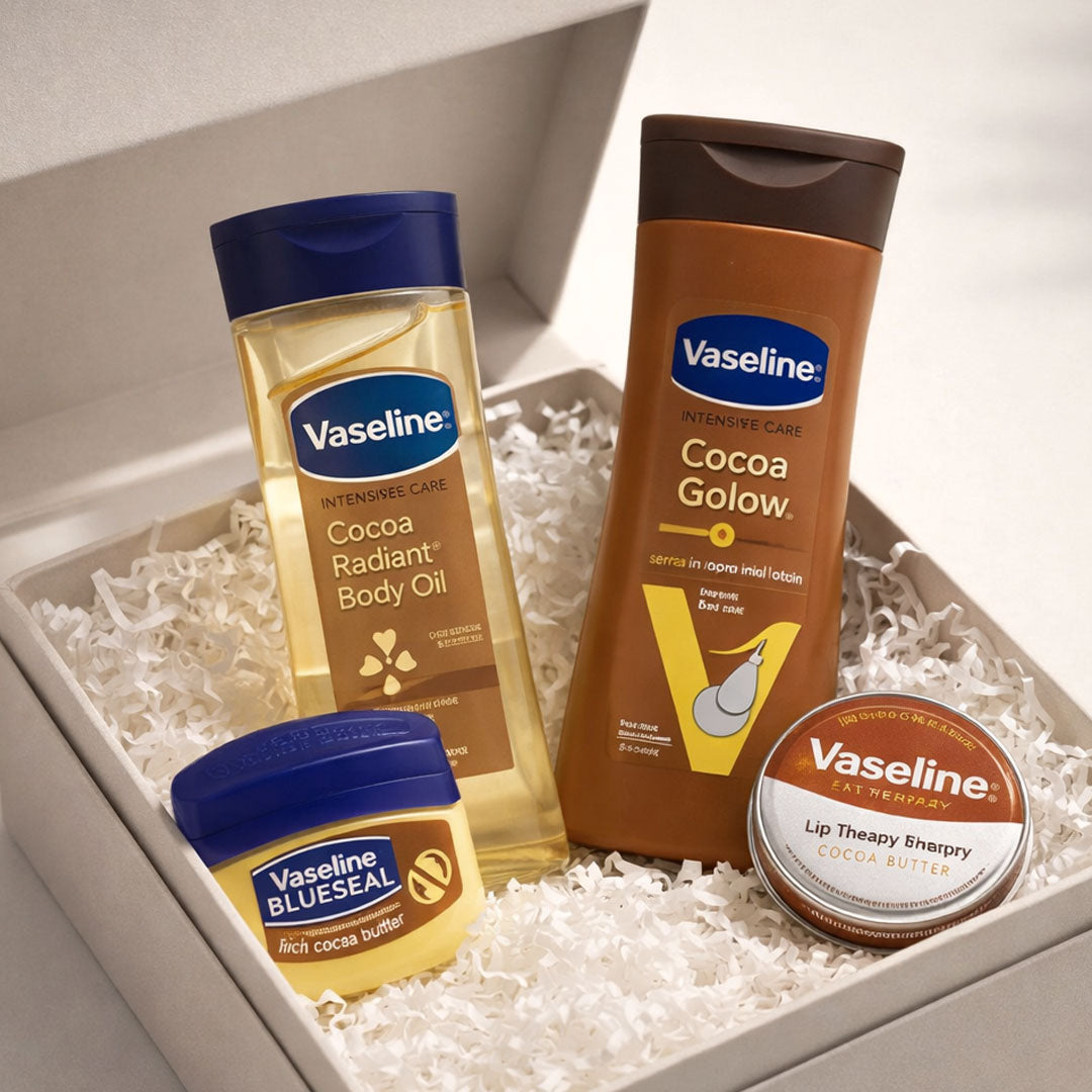Vaseline Cocoa Glow Complete Body Care Combo | Love Craft Gifts