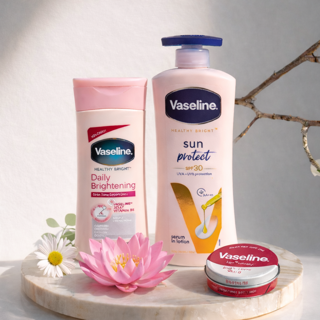Vaseline Sun Bright Day Care Combo – SPF Protection & Glow | Love Craft Gifts