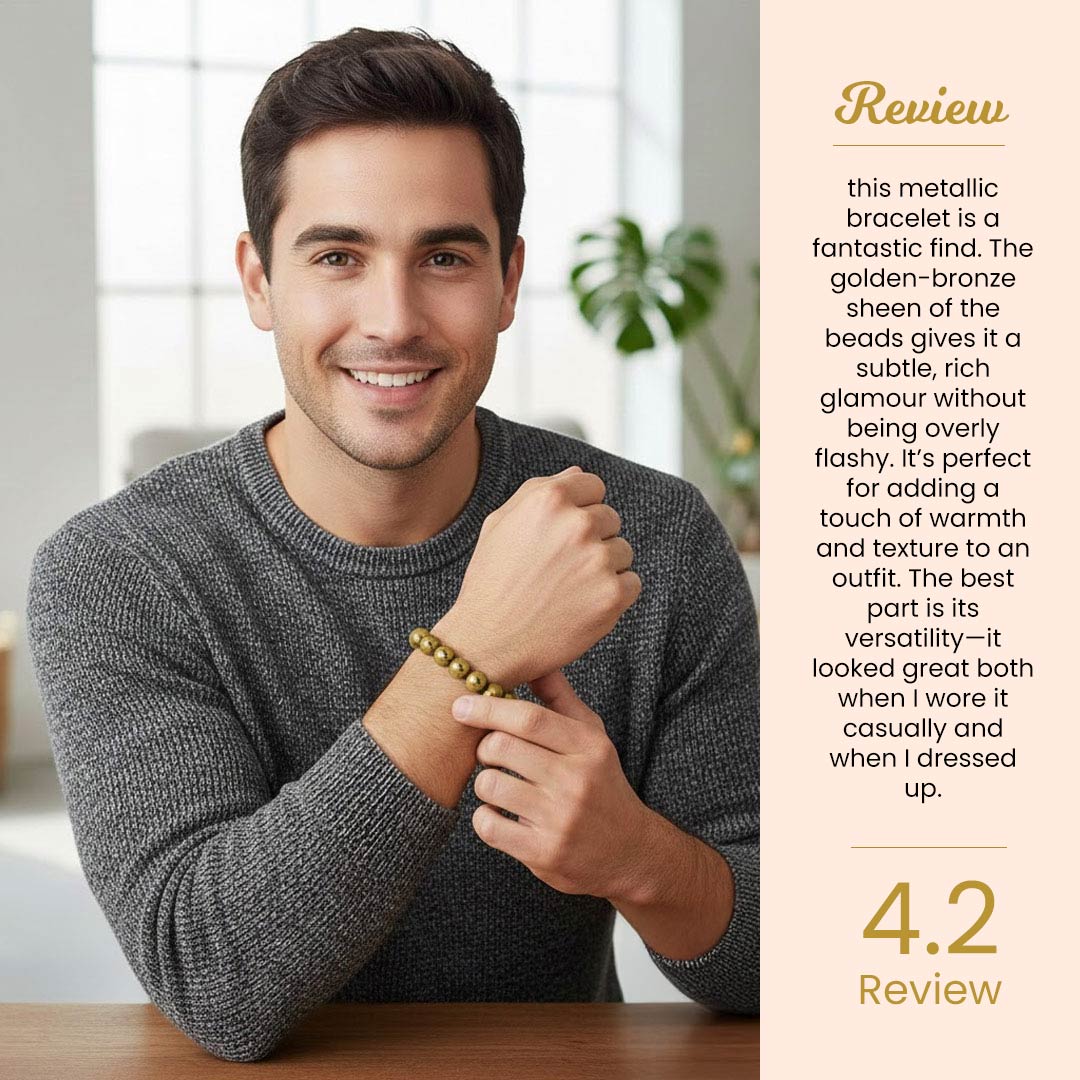 Astrotalk Raw Pyrite Bracelet – Certified Natural Crystal for Money, Confidence & Success | Love Craft Gifts