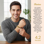 Astrotalk Raw Pyrite Bracelet – Certified Natural Crystal for Money, Confidence & Success | Love Craft Gifts