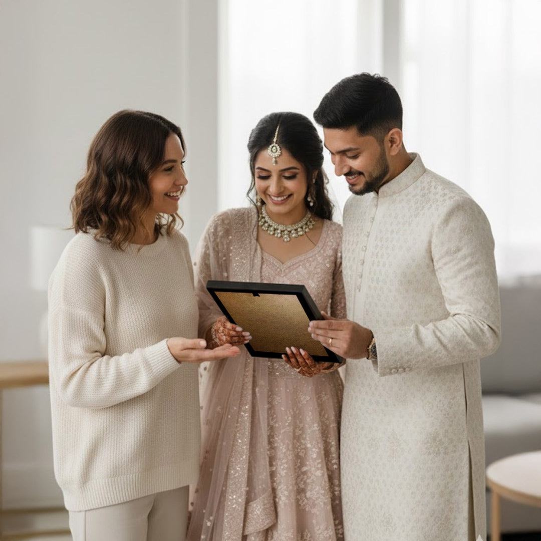 Personalized Engagement Memory Frame for Couples | Love Craft Gifts