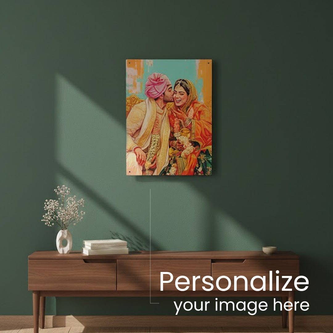 Customized Wedding Photo Acrylic Wall Frame – Premium Gloss Finish | Love Craft Gifts