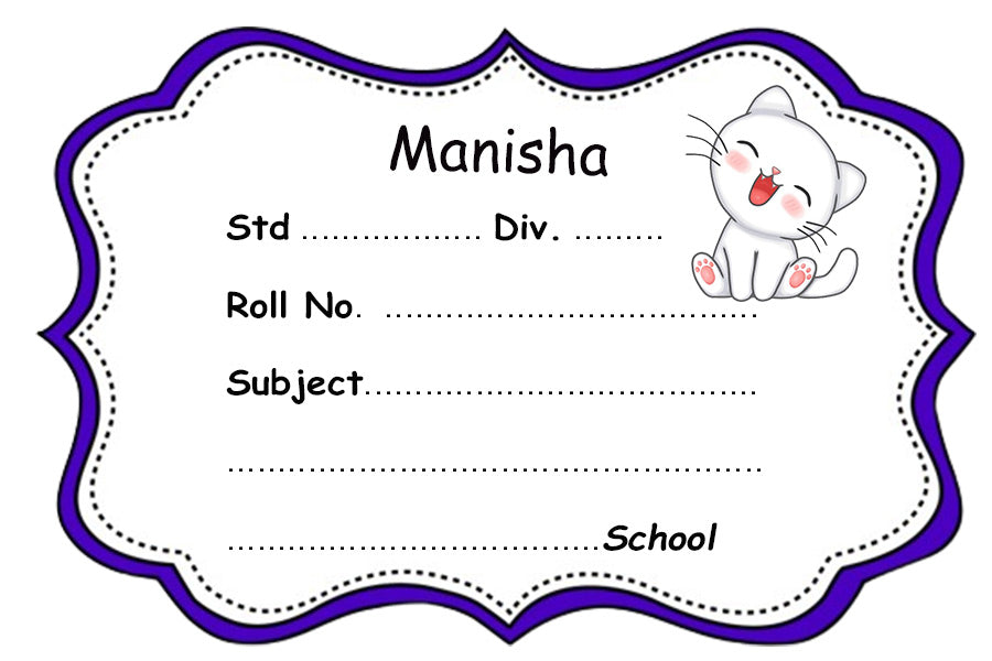 White Kitty Name Slips