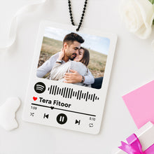 Personalized Spotify Car Hanging Plaque-3x2.5"