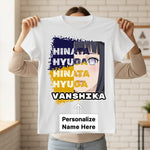 Personalized Hinata Hyuga Anime Name T-Shirt for Women – Custom Printed White Tee | Love Craft Gifts