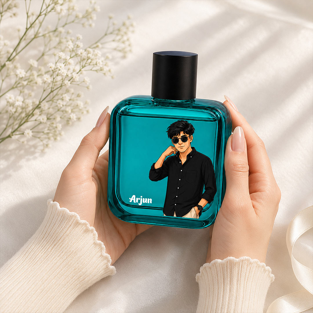 Wild Stone Edge Personalized Perfume | Custom Name & Photo Gift for Him | Love Craft Gifts™