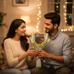 Customized Wild Stone Perfume Bouquet – With Name & Illustrated Photo | Premium Gift Bouquet