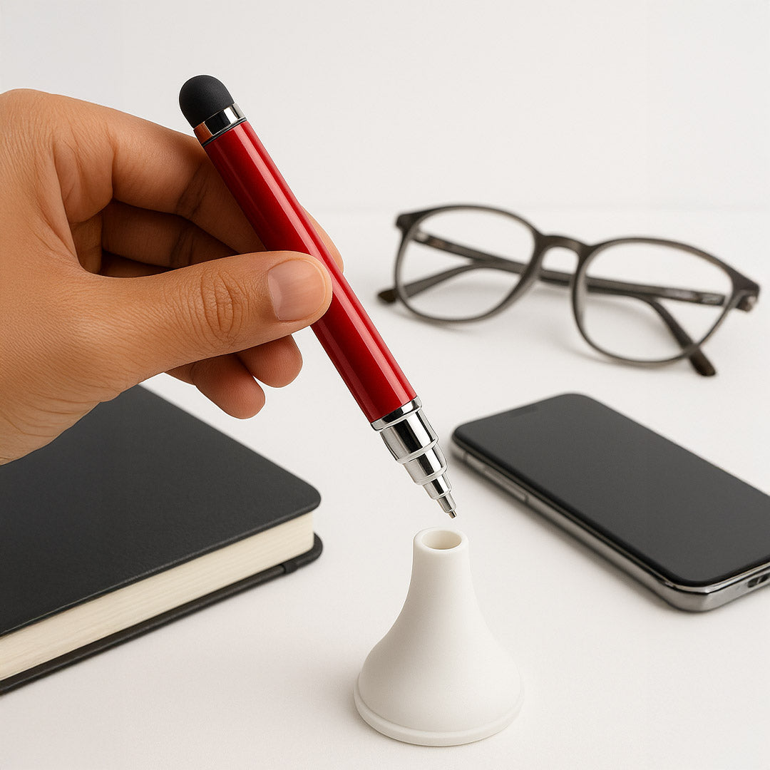 3-in-1 Multifunction Stylus Pen with Stand – Ballpoint, Stylus & Holder | Love Craft Gifts