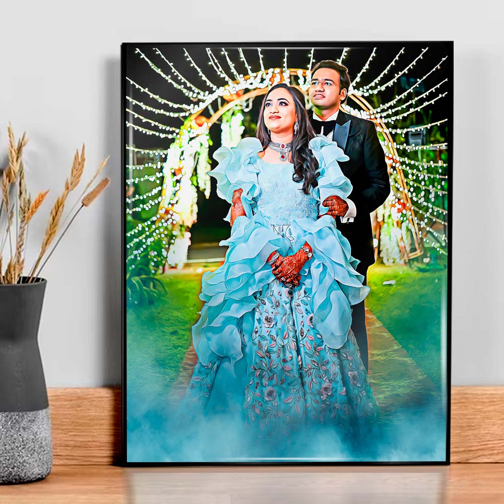 Digital Acrylic Oil Painting For Couples