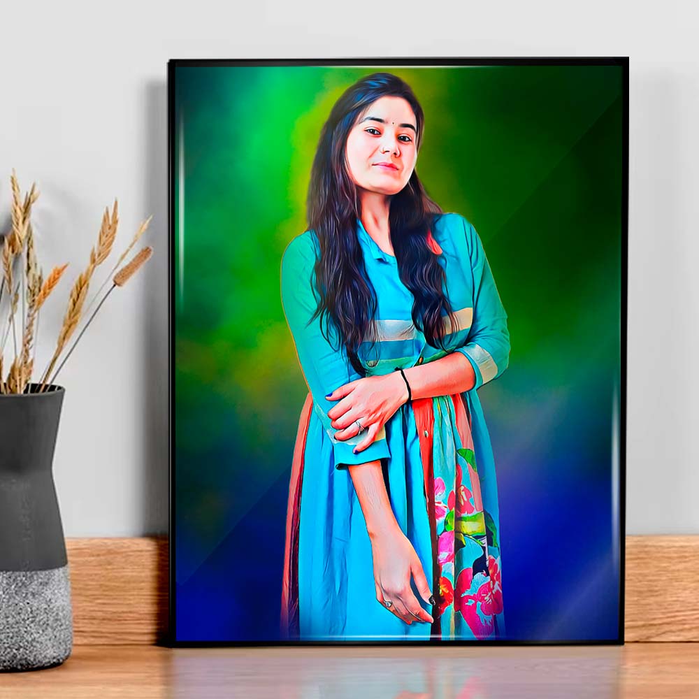 Digital Acrylic Oil Painting For Best friend