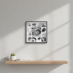 Personalized Baby Photo Collage Wall Frame (9×9”) | Love Craft Gifts