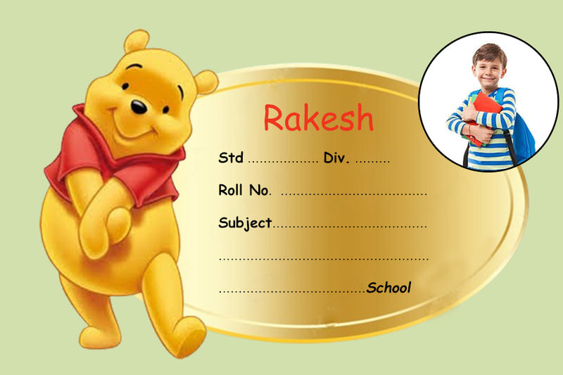 Winnie-the-Pooh Personalised  Notebook Name Slips | Love Craft Gifts |