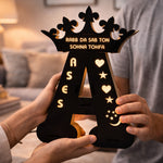 Personalized Alphabet A LED Name Lamp – Custom Initial A Night Light | Love Craft Gifts