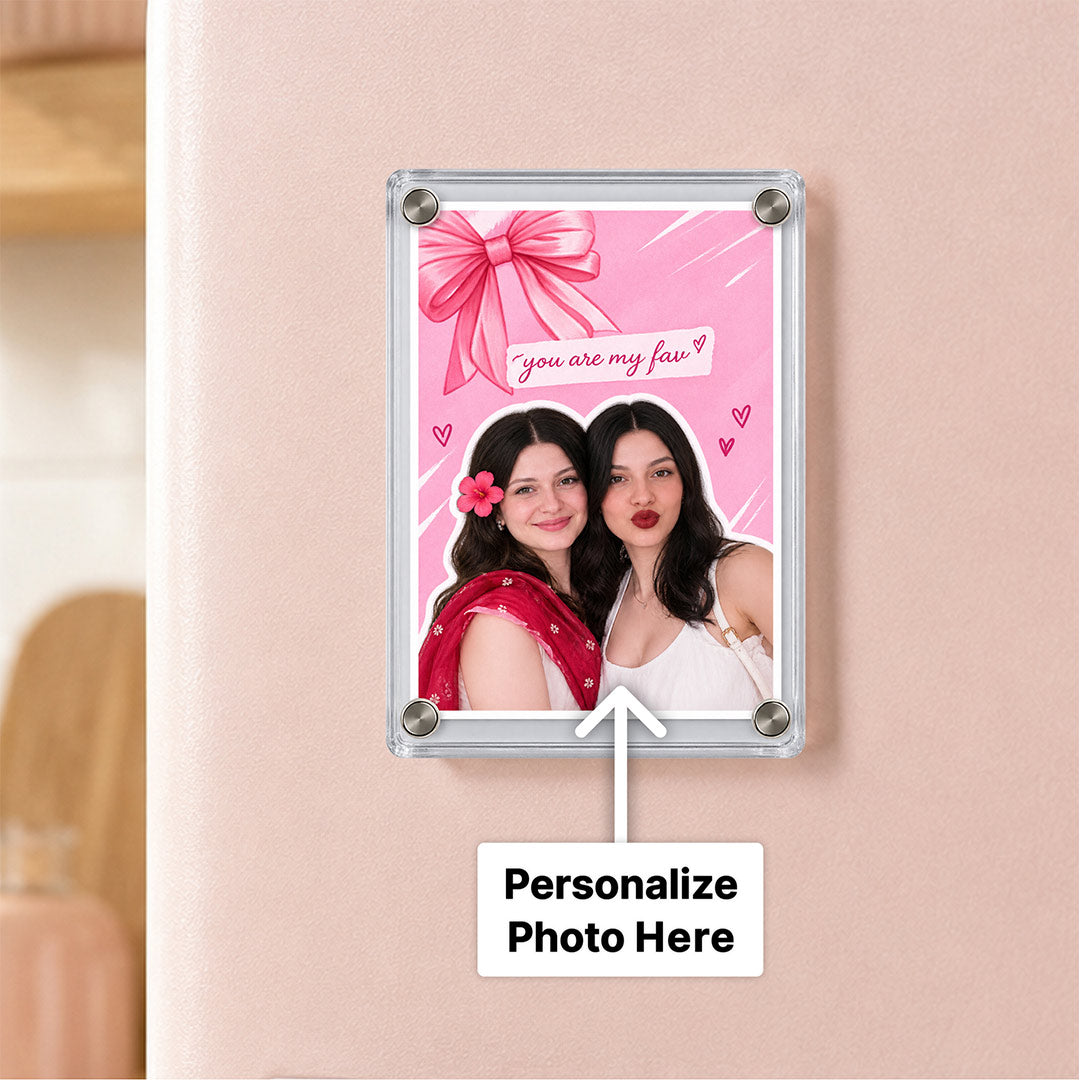 Personalized Best Friend Acrylic Photo Fridge Magnet | Bestie & BFF Friendship Gift | Love Craft Gifts™