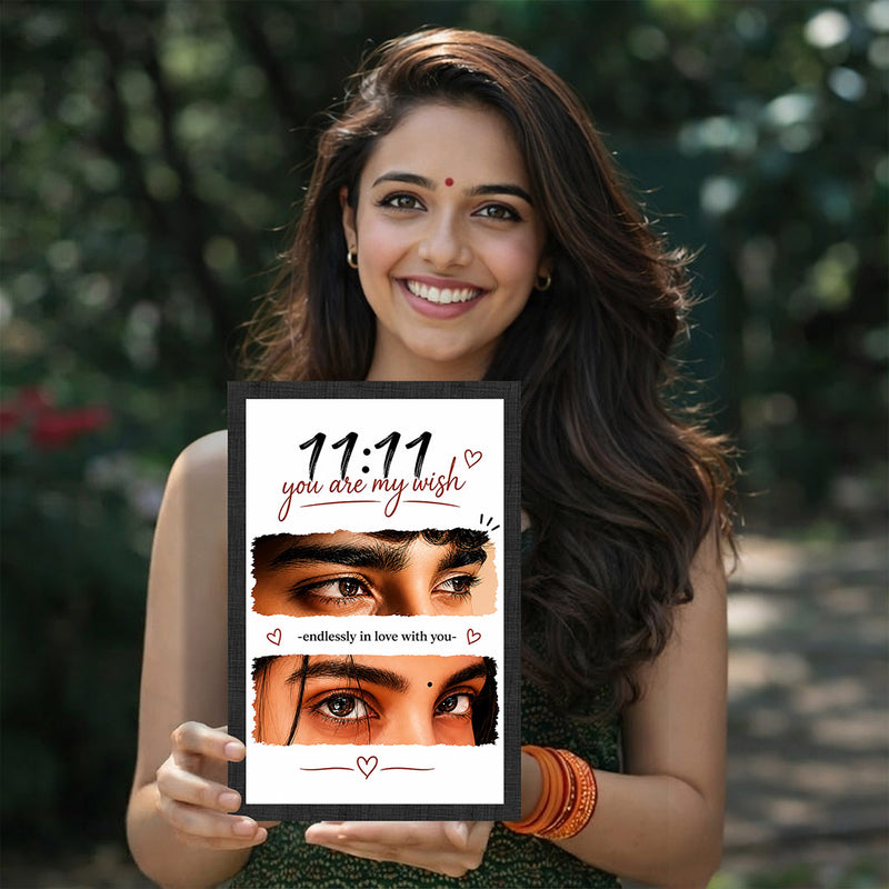 Personalized Couple Eyes Digital Portrait 8x12" | Custom Romantic Eye Artwork with Names & Special Date | Unique Anniversary Gift for Couples