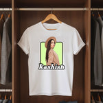 Personalized Girl Portrait Illustration T-Shirt – Custom Pic & Name Print | Love Craft Gifts