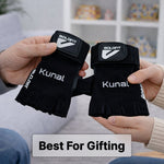 Personalized Boldfit Gym Gloves with Wrist Support – Size XL (Black) | Love Craft Gifts