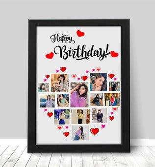 Valentine Special -Personalized Multi Photo Frame For Loved One-8x12