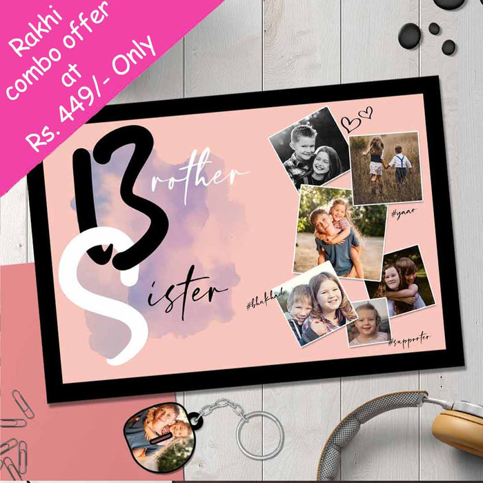 Photo Collage Frame- Brother Sister Frames for Rakhi | Love Craft Gifts