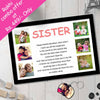 Photo Collage Frame-Sister Frame for Raksha Bandhan | Love Craft Gifts