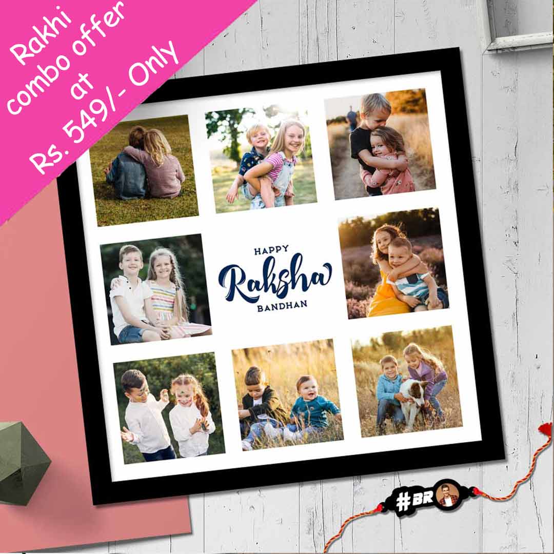 Photo collage Frame-Rakhi Photo Frame for Brother & Sister | Love Craft Gifts