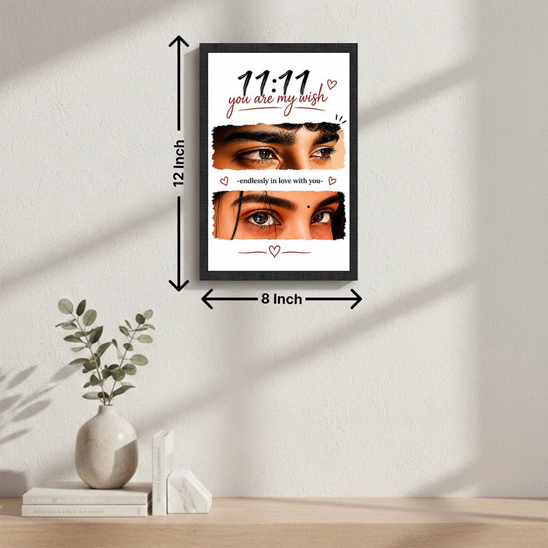 Personalized Couple Eyes Digital Portrait 8x12" | Custom Romantic Eye Artwork with Names & Special Date | Unique Anniversary Gift for Couples