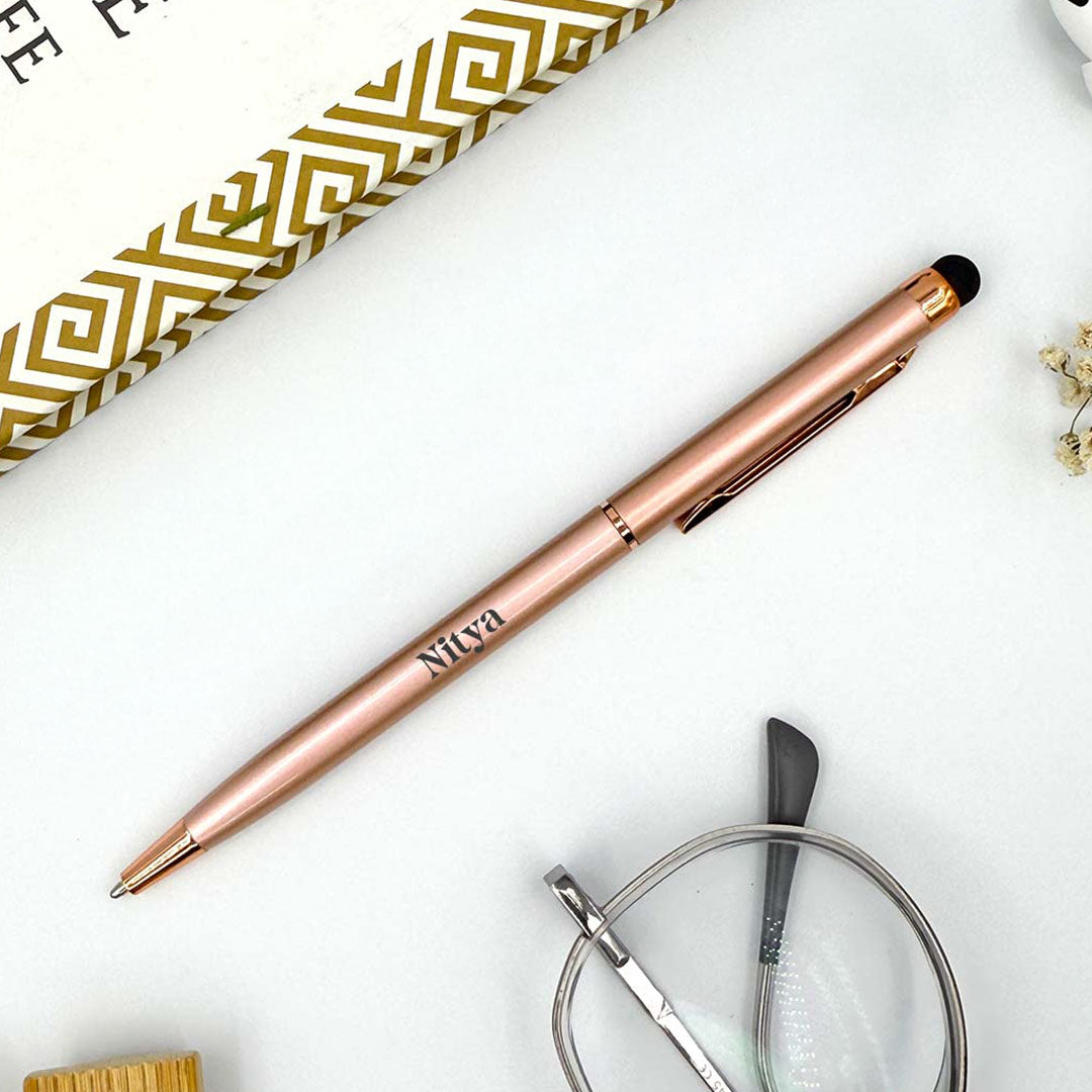 Personalized Twist Pen Metallic Gold Body Look