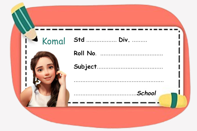 Cartoon Design Name Slip