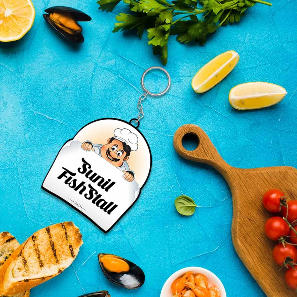 Chef Keychain With Name | Love Craft Gifts