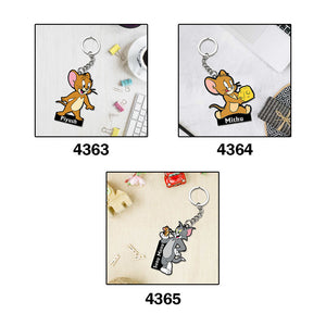 Tom & Jerry Keychain With Name | Love Craft Gifts