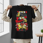 Minion Comic Graphic Print Black T-Shirt – Unisex Casual Wear | Love Craft Gifts