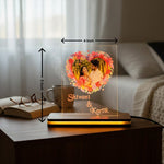 Personalized Acrylic Photo LED Lamp – Warm White (4×5”) | Love Craft Gifts