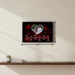 Personalized Love Story Timeline Frame (12x8 Inch) – 1 Name & 6 Dates | Love Craft Gifts