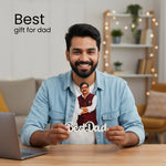 Personalized Cartoon Name Table Stand – Best Dad Edition (7×6 Inch) | Love Craft Gifts