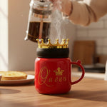 Personalized Queen Crown Ceramic Mug with Name – Royal Gift for Her | Love Craft Gifts