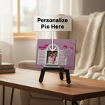 Personalized Couple Table Photo Frame (6×8”) | Love Craft Gifts