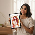 Personalized Doodle Art Photo Frame – Custom Wall Décor | Love Craft Gifts