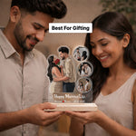 Personalized Couple Photo Acrylic Table Stand Custom Name Wedding Gift Frame 6x8 Inch | Love Craft Gifts