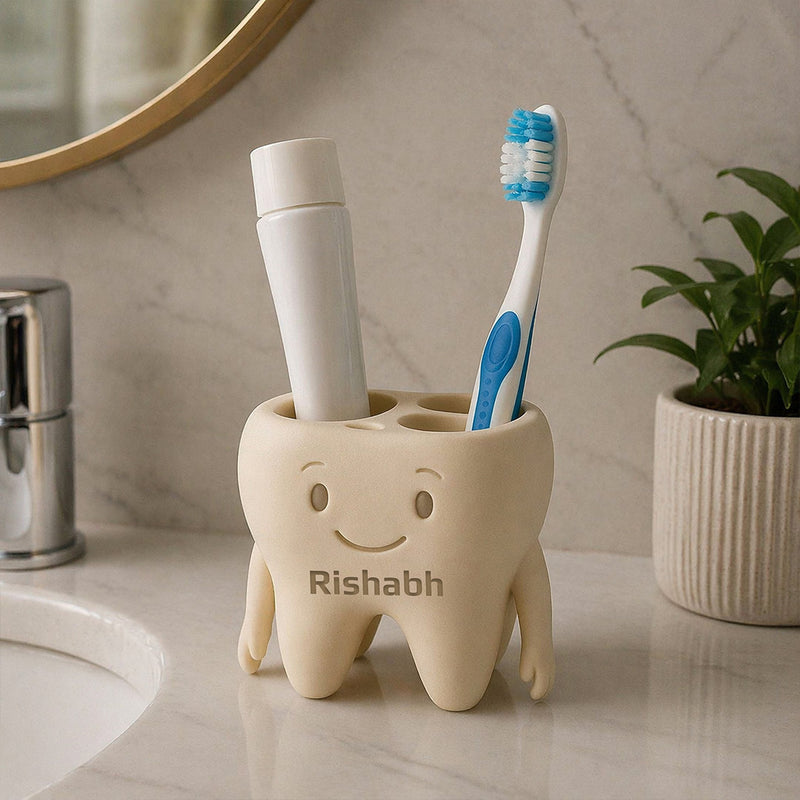Personalized Toothbrush Holder Cup (Standard Size) – Custom Name Plastic Bathroom Organizer Gift | Love Craft Gifts™