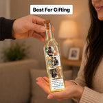 Personalized Multi Photo LED Bottle Lamp (Standard Size) – Custom Love Memory Light Gift with Name & Message | Love Craft Gifts™