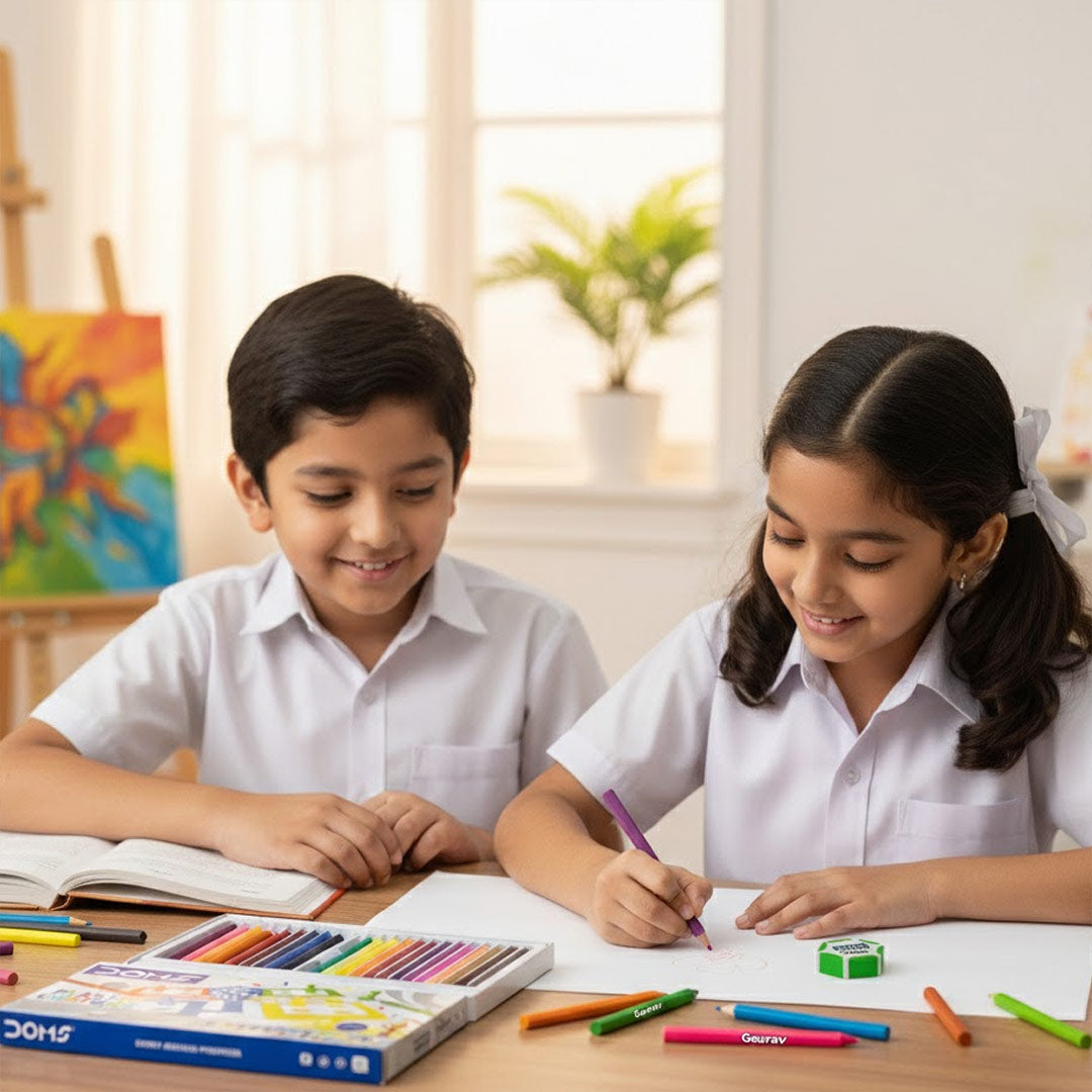 Personalized DOMS Plastic Crayons – 28 Shades (Multicolour) | Love Craft Gifts