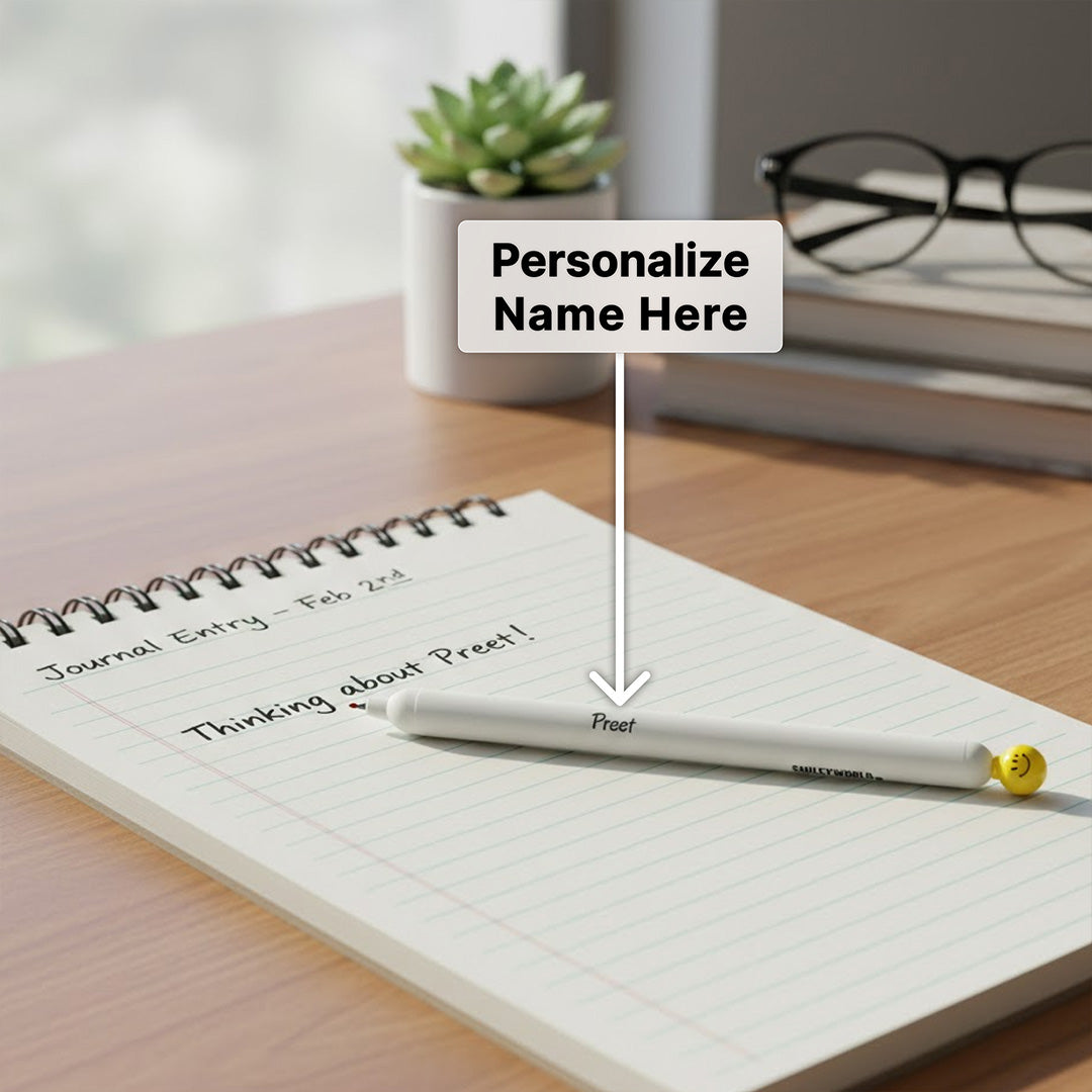 Personalized Kaco Smiley World Gel Pen | Love Craft Gifts