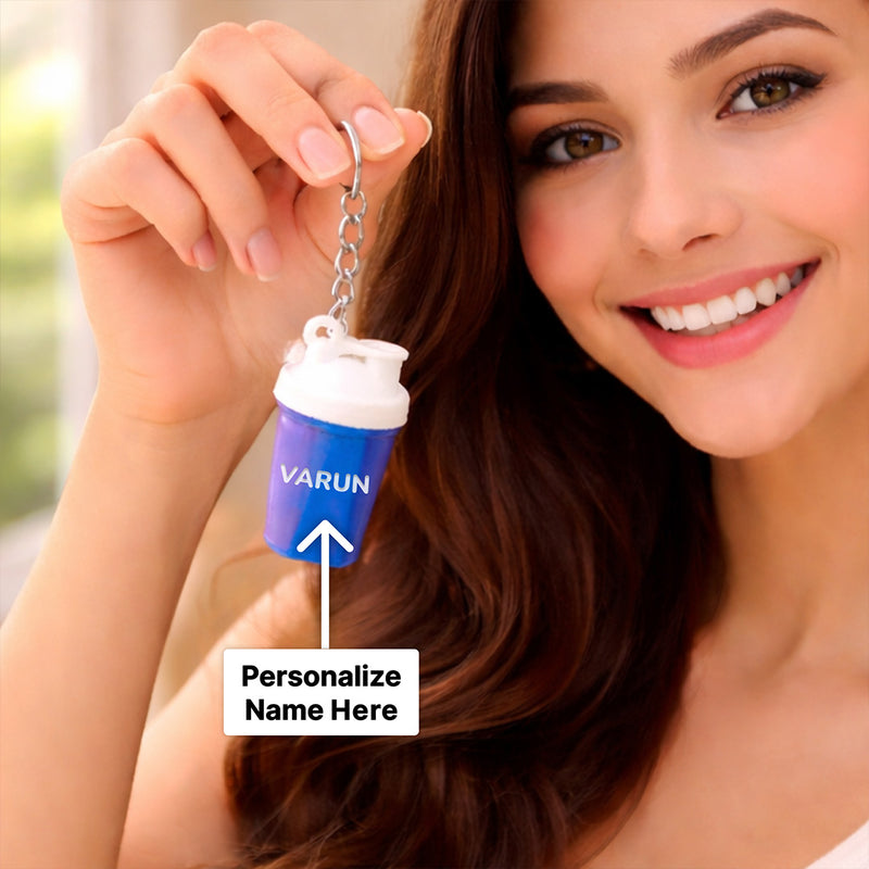 Personalized Mini Bottle Keychain (Standard Size) – Custom Name Plastic Keychain Gift | Love Craft Gifts™