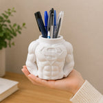 Personalized Muscle Man Pen Stand Organizer (Standard Size) – Custom Name Desk Decor Gift | Love Craft Gifts™