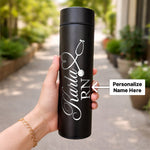 Personalized Doctor Name Water Bottle – Custom RN Nurse Stainless Steel Bottle (500ml, Matte Black) Medical Gift for Doctors, Nurses & Healthcare Professionals | Love Craft Gifts